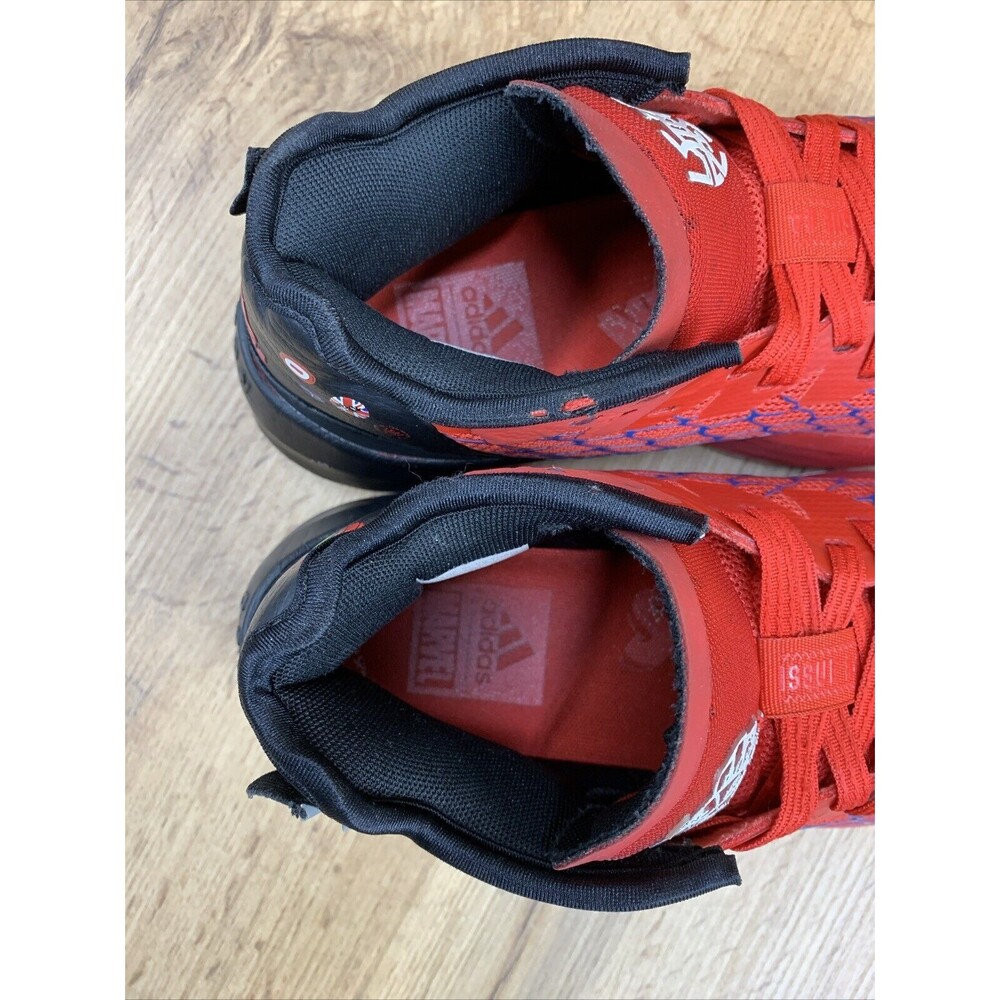 Adidas D.O.N. Issue 4 Spider-Man Red Basketball Sneaker Shoes Size 5 Rare HR1616 - Picture 12 of 13